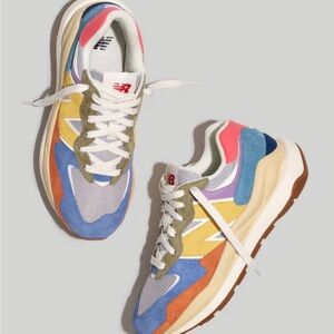 New Balance 57/40 Grey Blue Silver Purple Women’s Trainers EUC US Size 9